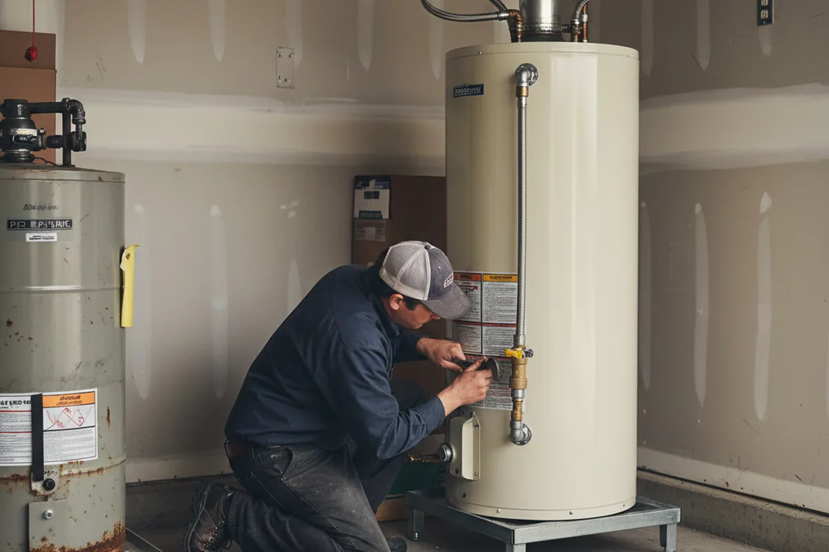 Water heater and shutoff valve replacement in Saraland